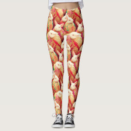 Kaninchen-Königliche Kleiderordnung Leggings