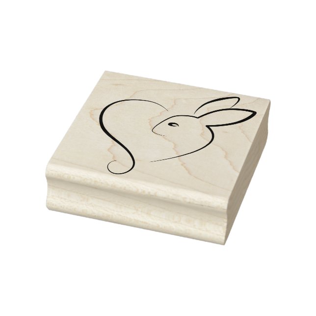 Kaninchen-Liebe Gummistempel (Stempel)