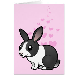 Kaninchen Liebe (hochgestelltes Ohr glattes Fell)