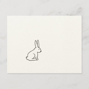 Kaninchen lustig Spaß einfache grafische Symbol-Lo Ankündigung