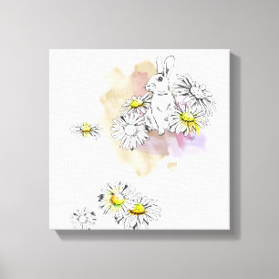 Kaninchen-Malerei Leinwanddruck