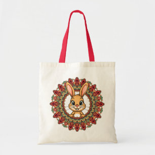 Kaninchen-Mandala Tragetasche