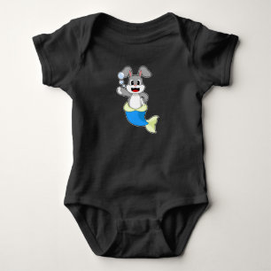 Kaninchen-Meerjungfrau Baby Strampler