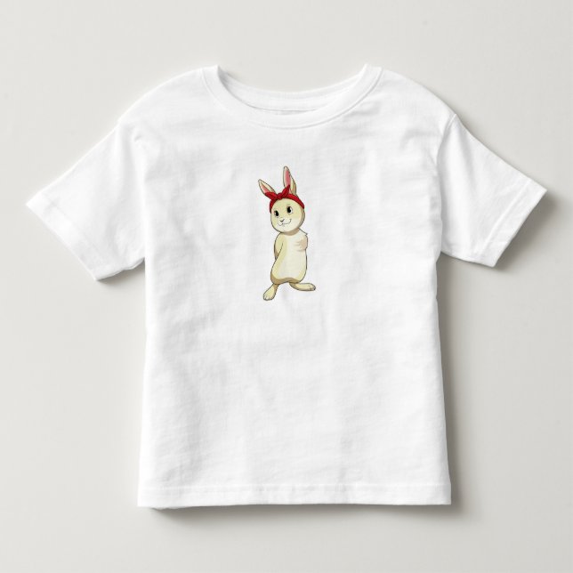 Kaninchen mit Bandana Kleinkind T-shirt (Vorderseite)