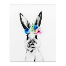 Kaninchen mit Blumen