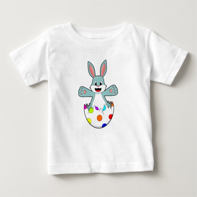 Kaninchen mit Ei Baby T-shirt (Vorderseite)