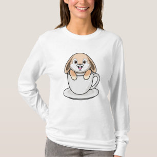 Kaninchen mit Kaffee-Cup T-Shirt
