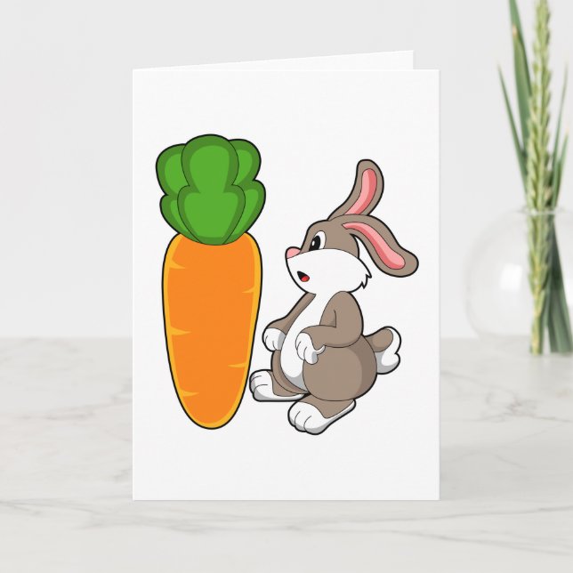 Kaninchen mit Karotte (2).PNG Karte (Vorderseite)