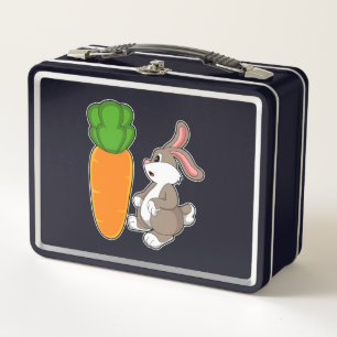 Kaninchen mit Karotte (2).PNG Metall Brotdose