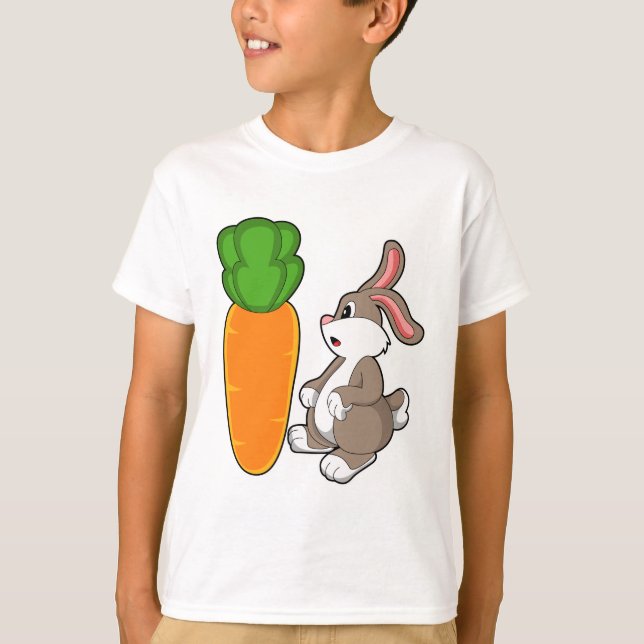 Kaninchen mit Karotte (2).PNG T-Shirt (Vorderseite)