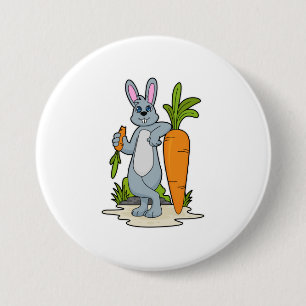 Kaninchen mit Karrot Button