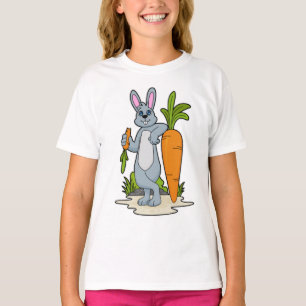 Kaninchen mit Karrot T-Shirt