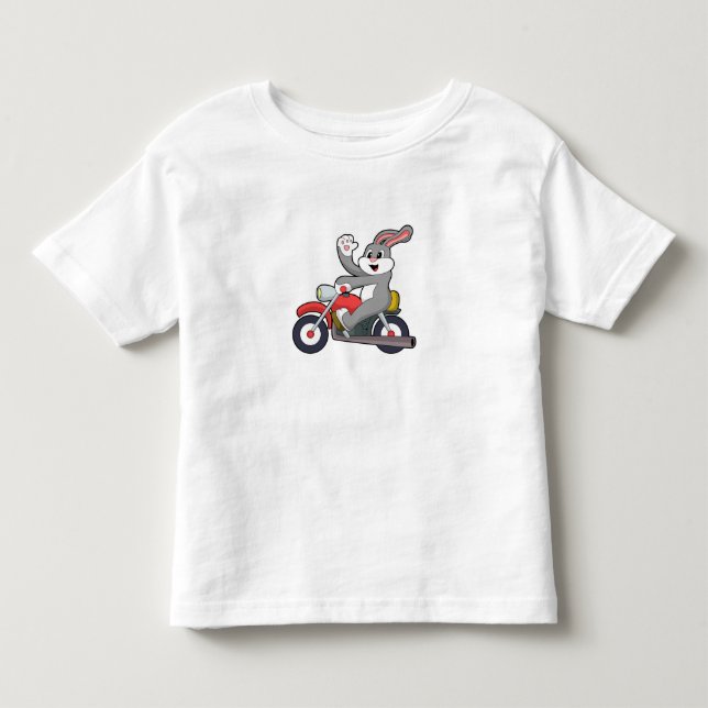Kaninchen mit Motorrad.PNG Kleinkind T-shirt (Vorderseite)