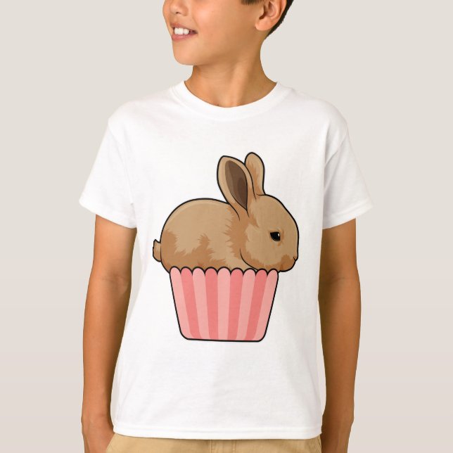 Kaninchen mit Muffin T-Shirt (Vorderseite)