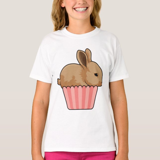 Kaninchen mit Muffin T-Shirt (Vorderseite)