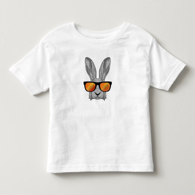 Kaninchen mit Sonnenbrille Kleinkind T-shirt (Vorderseite)