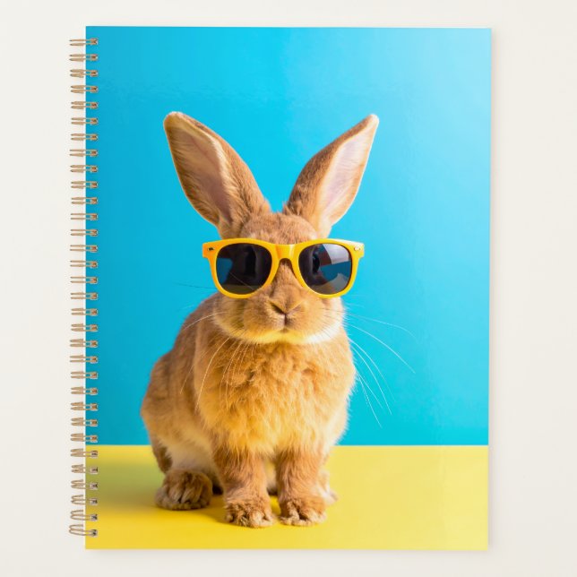 Kaninchen mit Sonnenbrille Planer (Vorderseite)