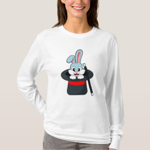 Kaninchen mit Zauberstab und Hut T-Shirt