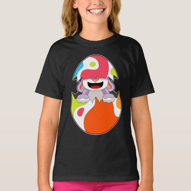 Kaninchen Osterei T-Shirt (Vorderseite)
