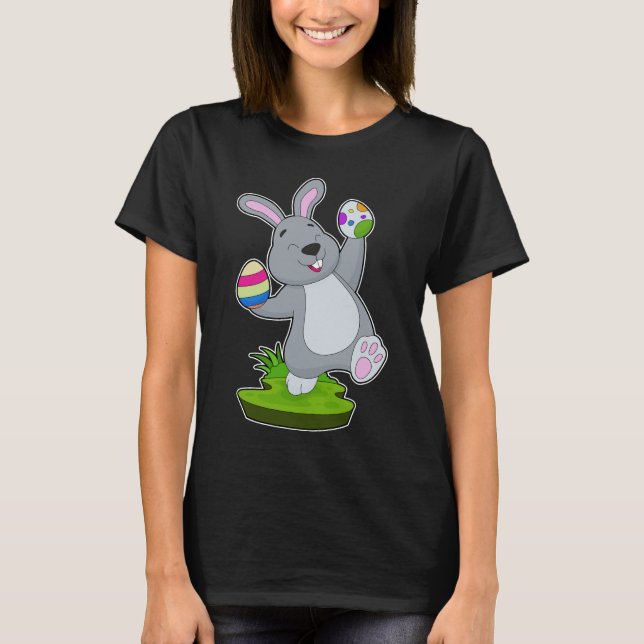 Kaninchen Ostereier T-Shirt (Vorderseite)