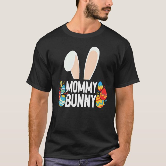 Kaninchen Ostermutter Easter Day Mama Mommy Bunn T-Shirt (Vorderseite)