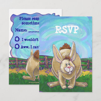 Kaninchen-Party Einladung