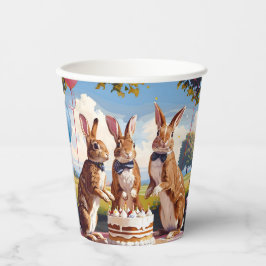 Kaninchen Party Pappbecher