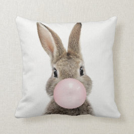 Kaninchen Pink Blubble Kaugummi Kissen