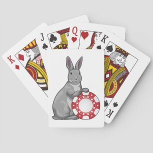 Kaninchen-Poker-Poker-Chips Spielkarten