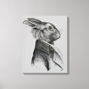 Kaninchen-Portrait Leinwanddruck