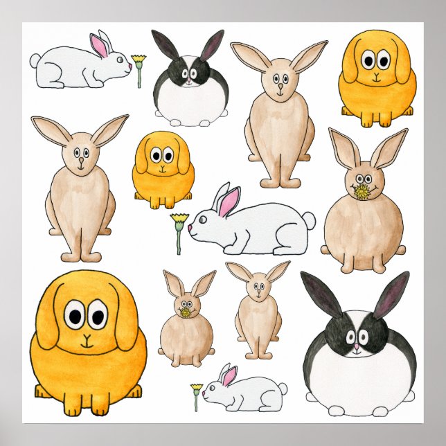 Kaninchen. Poster (Vorne)