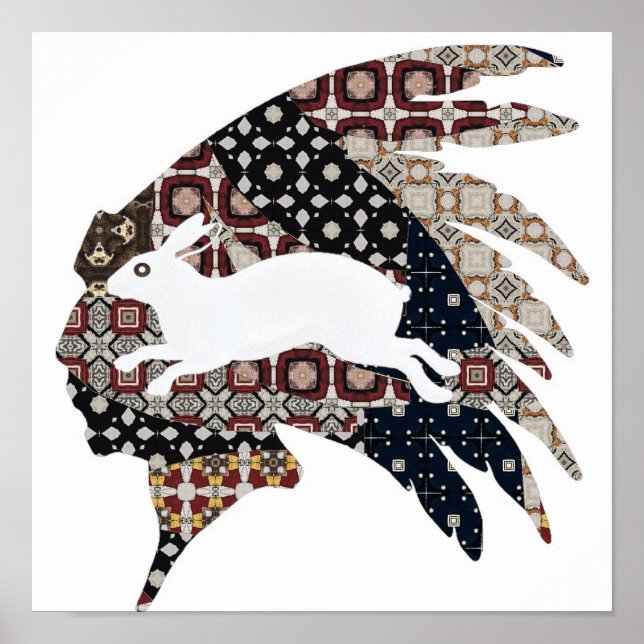 Kaninchen-Poster Poster (Vorne)