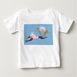 Kaninchen reiten auf Windhunden T-Shirt
