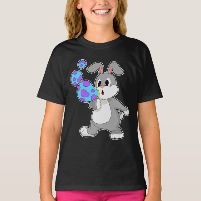 Kaninchen-Seifenblasen T-Shirt (Vorderseite)