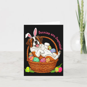 Kaninchen sind überbewertete Ostern St. Bernhard i Karte
