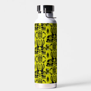 Kaninchen Skandinavische Volkskunst Trinkflasche