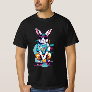 Kaninchen-Skate T-Shirt