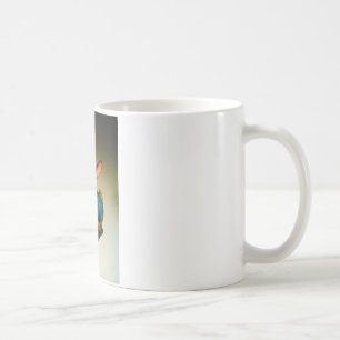 Kaninchen Spielzeug und Ostergelbe Ei Kaffeetasse