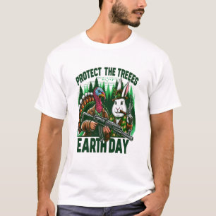 Kaninchen-Standby: Armed Bunny und Türkei T-Shirt