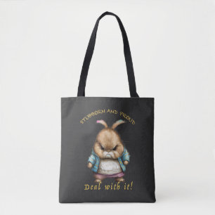 Kaninchen Stubborn kümmern sich um Niedliches, wun Tasche