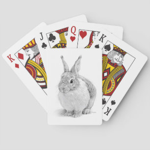 Kaninchen-Tag Spielkarten