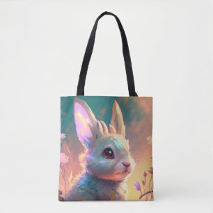 Kaninchen Tierportrait Malerei Art Tasche