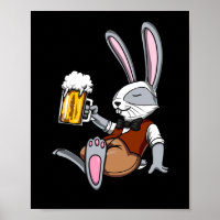 Kaninchen trinken Bier Bunny Funny Funny Party
