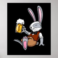 Kaninchen trinken Bier Bunny Funny Funny Party