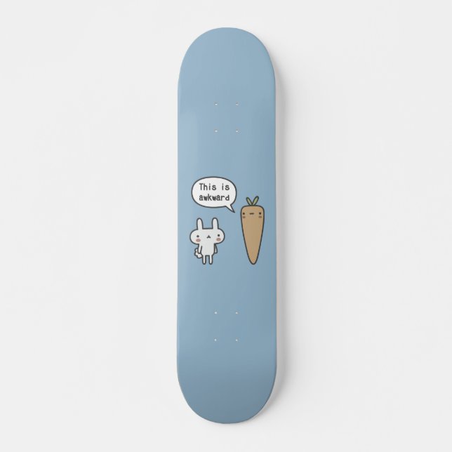 Kaninchen und Karotte Skateboard (Vorne)
