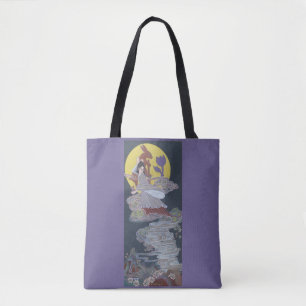 Kaninchen und Mondgöttin Tasche
