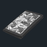 Kaninchen und Waldflora2 Dreifaches Ballett Trifold Geldbörse<br><div class="desc">Von Hand gezeichnet Kaninchen und Waldflora pilzen,  Beeren und Käfer</div>
