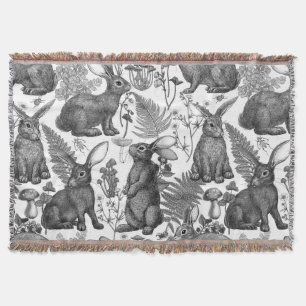 Kaninchen und Waldflora2 Keuchhuhn Decke
