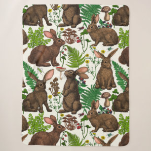 Kaninchen und Waldflora 4 Sherpadecke