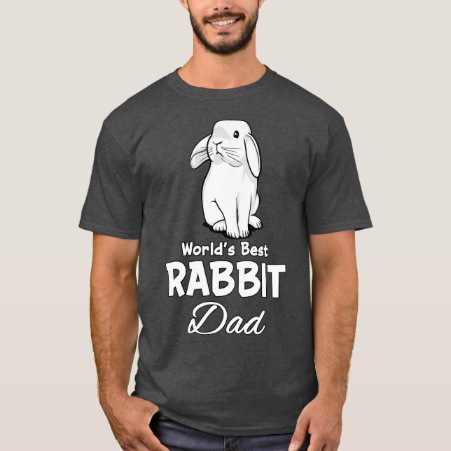 Kaninchen Vater Niedlich Hasen Haustier T-Shirt (Vorderseite)